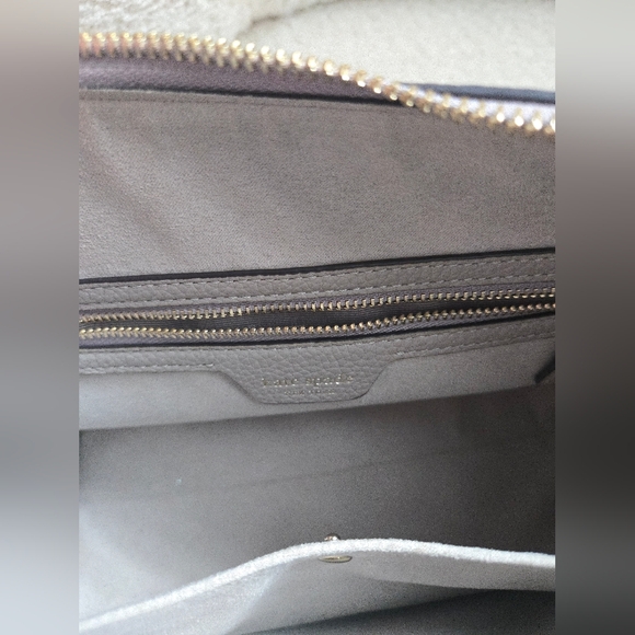 Kate Spade Knott Medium Satchel – Pebbled Leather (Neutral Taupe/Grey) - Picture 3 of 17